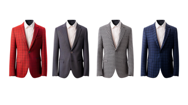 man suit isolated on transparent background