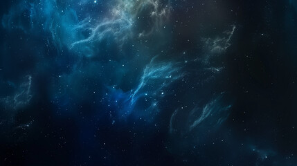 Fototapeta premium Deep space scene with bright stars and nebulae, ideal for cosmic and futuristic designs, evoking a sense of mystery and exploration.