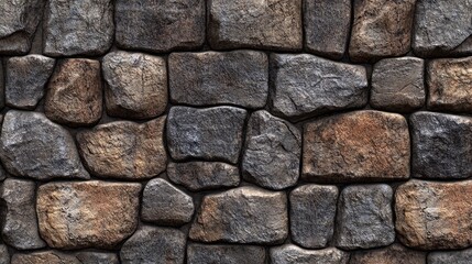 Fototapeta premium A seamless pattern of stone bricks, perfect for a textured and detailed background.
