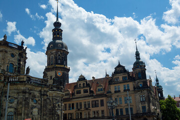 Germany city architecture Dresden summer