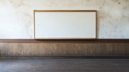 An empty message board at a community center, ready for public notices.