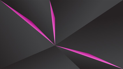 ABSTRACT DARK BACKGROUND WITH GEOMETRIC TRIANGLE SHAPES GRADIENT PINK COLOR DESIGN VECTOR TEMPLATE GOOD FOR MODERN WEBSITE, WALLPAPER, COVER DESIGN, LANDING PAGE