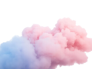 A vibrant cloud of pink and blue smoke, perfect for creating a colorful atmosphere in your designs and projects.