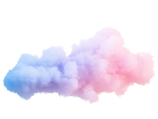A vibrant, colorful cloud formation with hues of pink and blue, perfect for creative projects and digital designs.