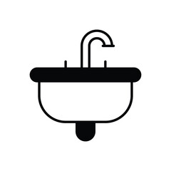 Washbasin vector icon