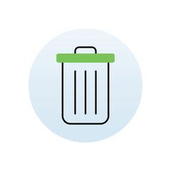 Trash Can  vector icon