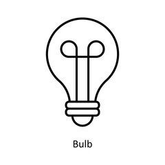 Bulb vector filled outline Icon Design illustration. Graphic Design Symbol on White background EPS 10 File