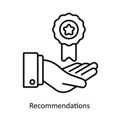Recommendations  vector filled outline Icon Design illustration. Graphic Design Symbol on White background EPS 10 File