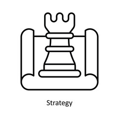 Strategy vector filled outline Icon Design illustration. Graphic Design Symbol on White background EPS 10 File