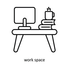 work space vector filled outline Icon Design illustration. Graphic Design Symbol on White background EPS 10 File