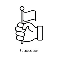 Success vector filled outline Icon Design illustration. Graphic Design Symbol on White background EPS 10 File