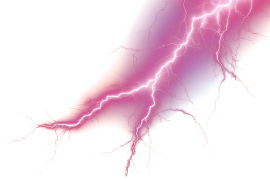 PNG  Vibrant pink lightning strike