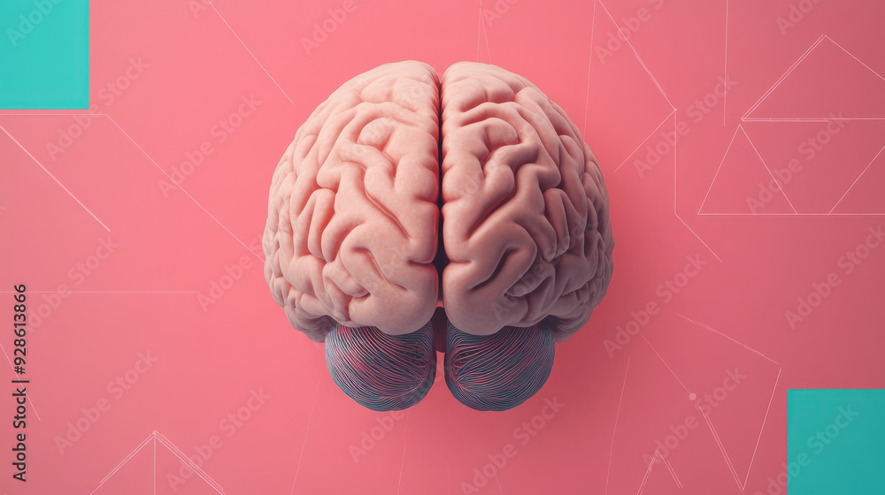 Poster a human brain visualized alongside an ai-powered neural network, symbolizing the partnership between