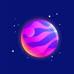 high quality vector planet illustration assets