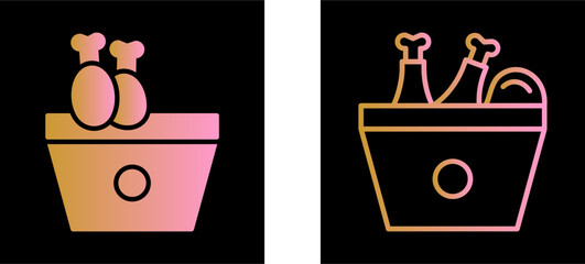 Fried Chicken Vector Icon