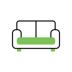 Sofa vector icon