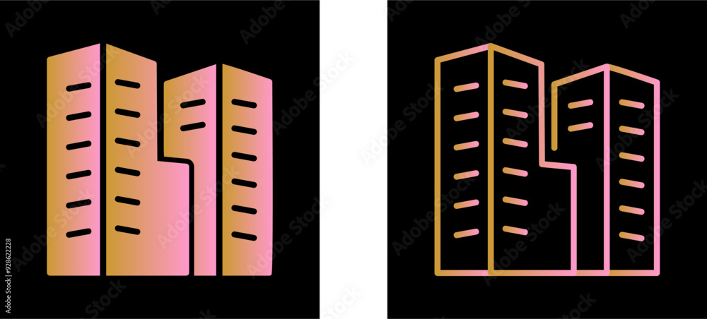 Poster apartment vector icon