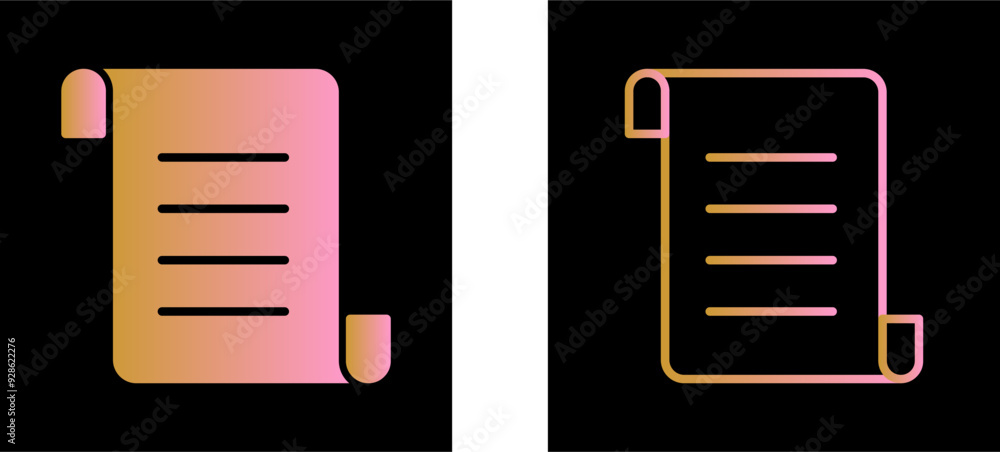 Poster contract vector icon