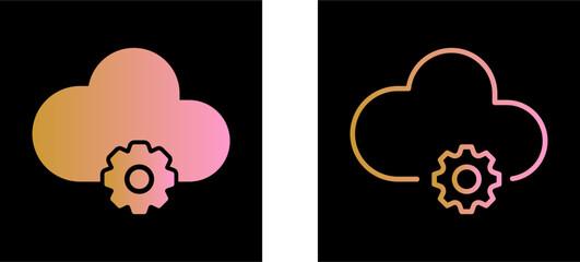Cloud Computing Vector Icon