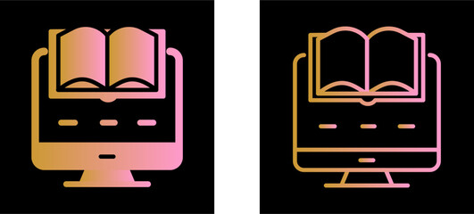 Digital Learning Vector Icon