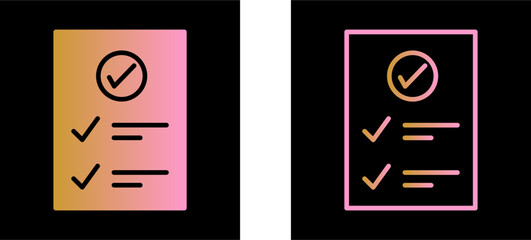 Check Up List Vector Icon