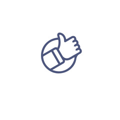 assessment icon vector design , Accounting line icon