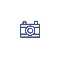 camera vector line icon , photo icon , cam symbol