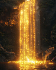 Waterfall of gold