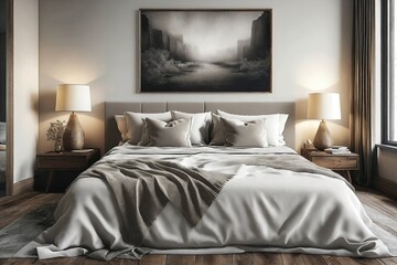 Cozy Bedroom with Nature-Inspired Decor