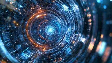 Obraz premium Quantum computing promises to solve complex problems at speeds unimaginable with today's computers.