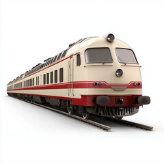 Obraz premium 3D render Train in white background