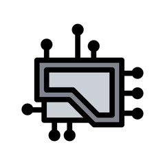 Computer chip icon