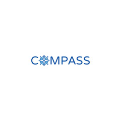 Compass logo or wordmark design