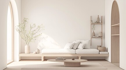 Minimalist Living Room with Natural Light