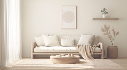Minimalist Living Room with Natural Light