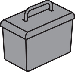 Icebox vector art illustration on a white background