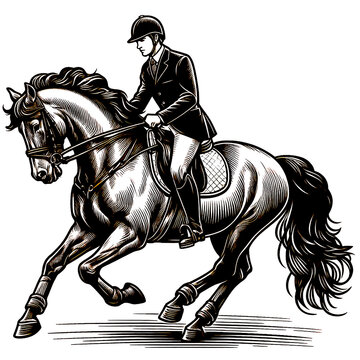 recommend clip art: jockey riding a horse                
