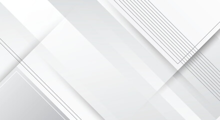 Obraz premium Modern white gray gradient background with square design