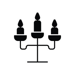 Candle Holder  vector icon