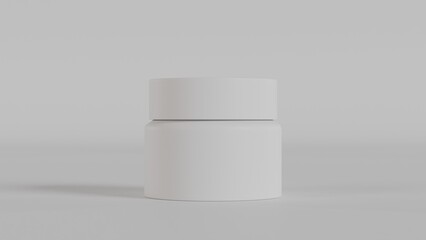 Beauty cosmetic cream product container premium photo 3d render