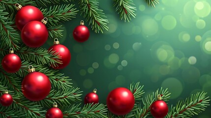 Obraz premium Empty christmas background. Christmas tree backdrop. Xmas holiday celebration blank pedestal. White table top in front, winter celebration bokeh effect. Happy New Year banner