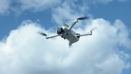 Drone Hovering in the Air