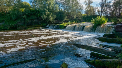Obraz premium Landscape at Waterfall, Old Dam