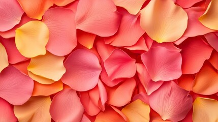 Fototapeta premium Flower petals, arranged for rangoli, close-up, 3D illustration