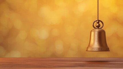 Obraz premium Puja bell, ringing for Diwali rituals, 3D illustration