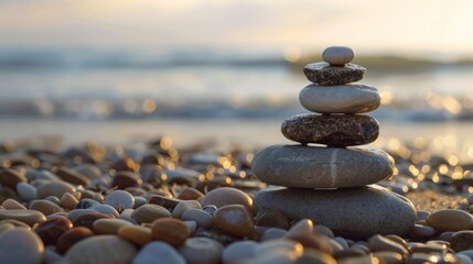 stones and stream standing on top of each other in balance
