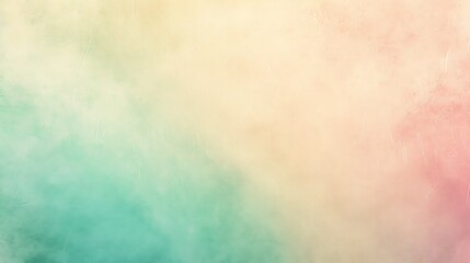 Abstract Pastel Watercolor Background with Soft Green, Yellow and Pink Colors
