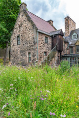 walking around edinburgh city centre Scotland