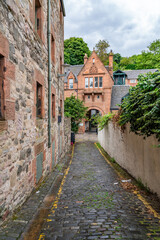 walking around edinburgh city centre Scotland
