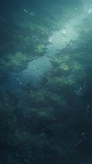 Mystic anime-style Enchantment with a Hazy Fog Veiling a Rough Terrain: A Deep and Melancholic Atmosphere for Mood-Setting Illustrations,Anime-Style,illustration,Picture BooksFor Poster,Novel,UI,WEB,G
